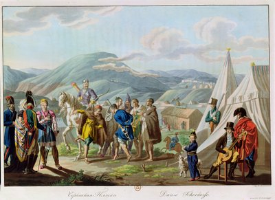 A Tcherkesse Dance, Engraved by Scotnikov by E. Korneyev